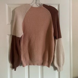 Size S Color-Block Sweater